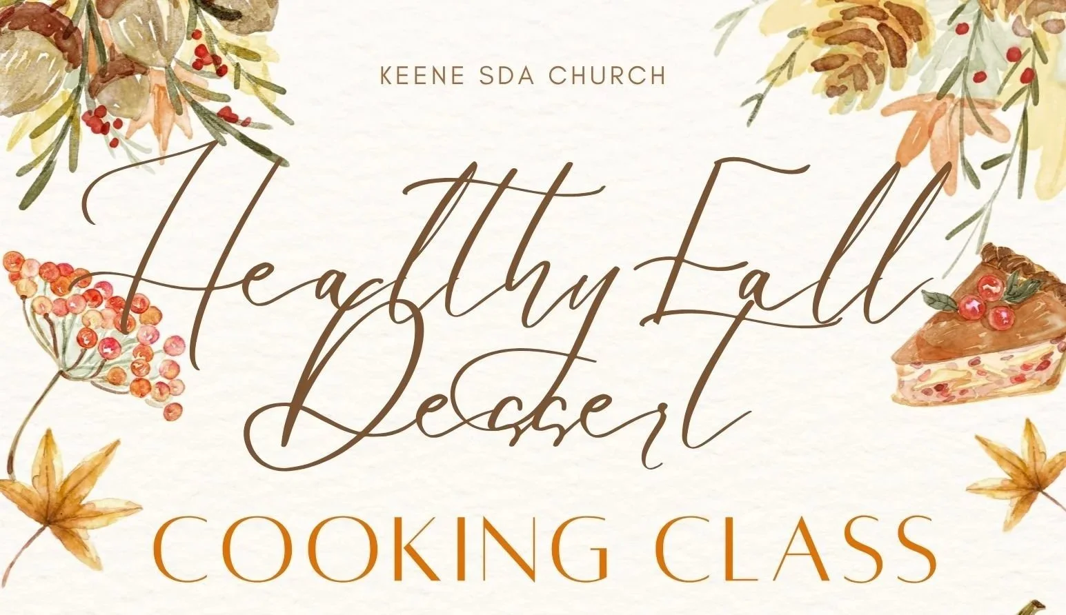🍂 Healthy Fall Dessert Cooking Class 🥧