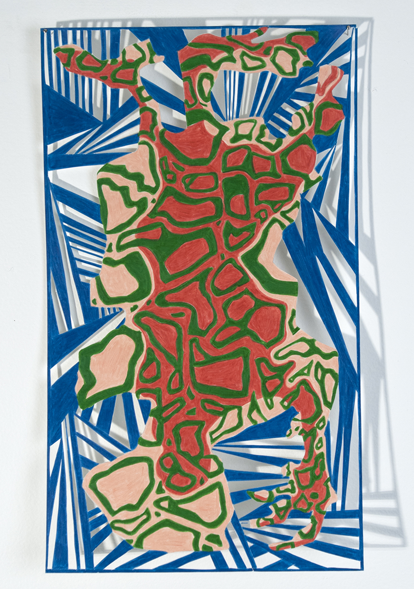 THE SUMMER-Y ONE 2018 COLORED PENCIL/PENCIL/CUT PAPER 12X7