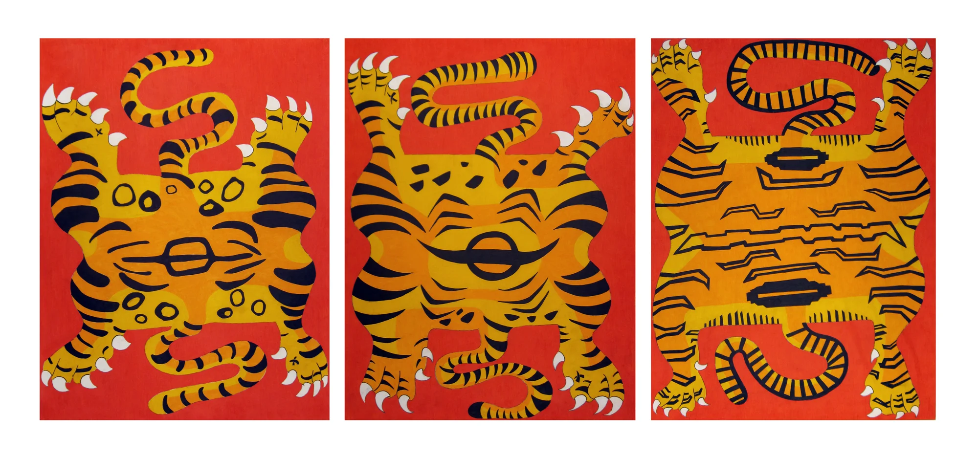 YOU CAN'T WIN [TRIPTYCH]  2016  COLORED PENCIL/PENCIL/PAPER  24X54  **SOLD**