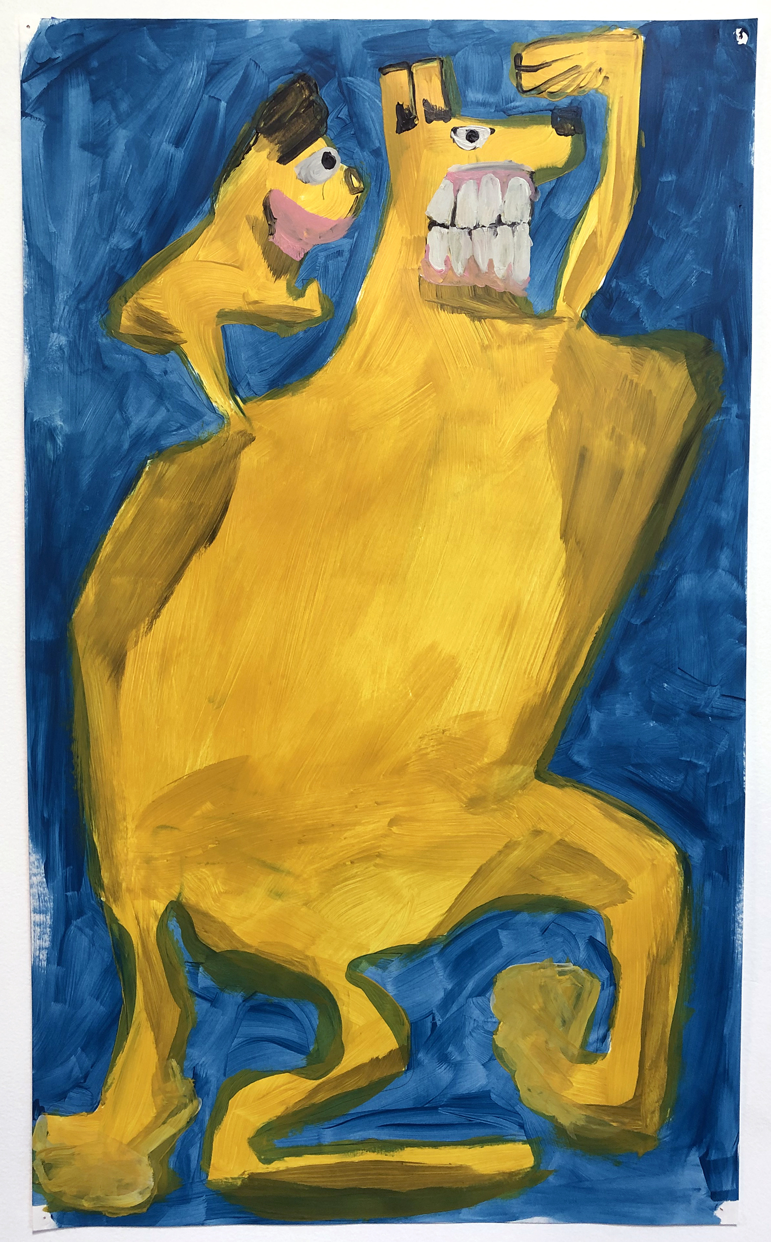 SEEK AND DESTROY 2019 ACRYLIC/PAPER 29X17