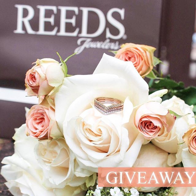 GIVEAWAY! REEDS is teaming up with @southernbride to present one lucky winner with these 10k white, rose and yellow gold chevron-style stackable rings from the Ellaura Embrace Collection. The band pairs beautifully with all types of engagement ring d