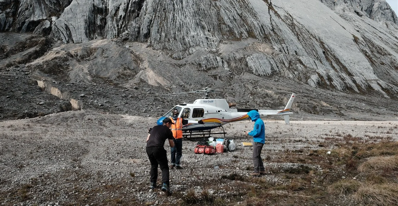 På vores Heli/Flash 12 dages afgang flyver vi direkte t/r til Base Camp