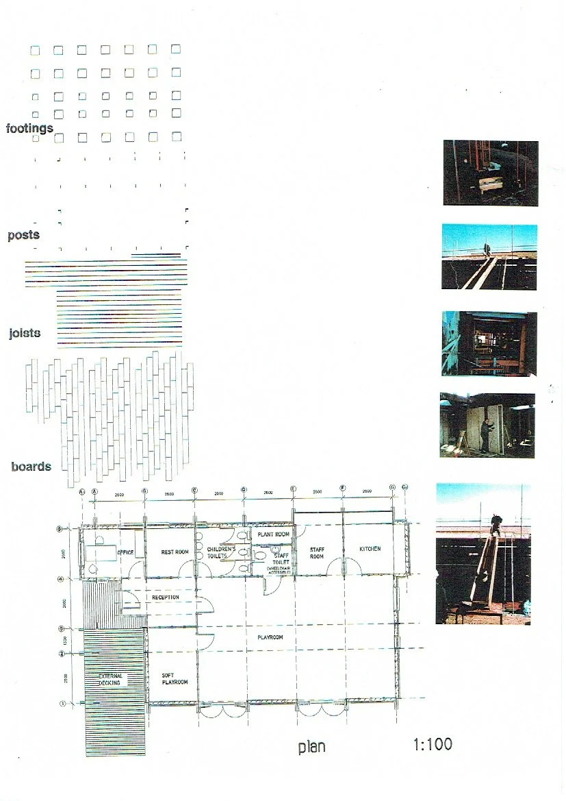 Thanet child care and training scheme Walter Segal method build