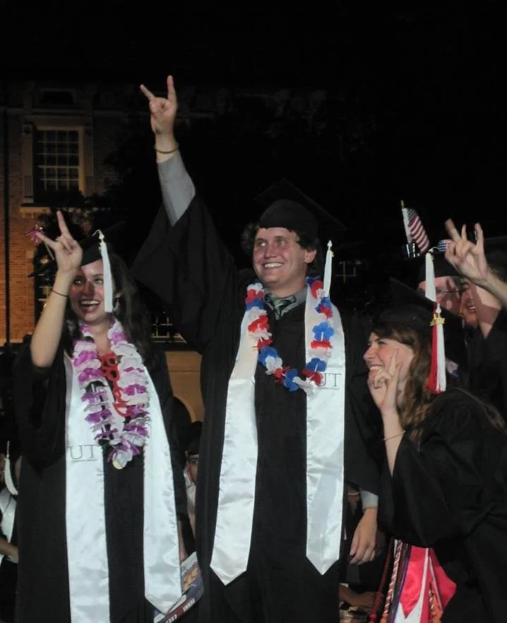 I was selected as one of three students from thirty nominations to represent the 8,000 or so members of the Class of 2011. Pictured: me and some of my friends I made freshman year in the honors dorms.