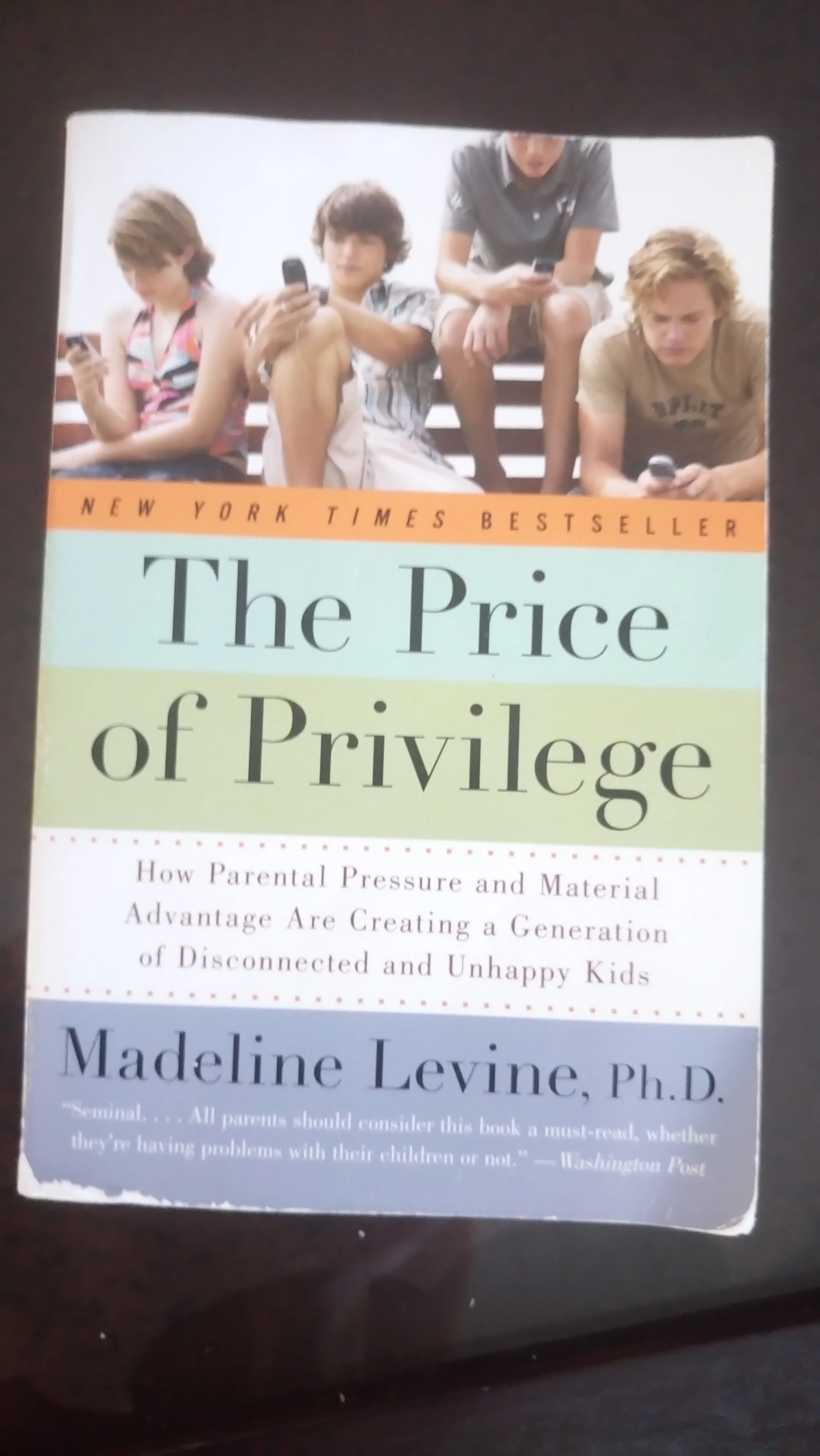 Book Recommendation: The Price of Privilege by Dr. Madeline Levine