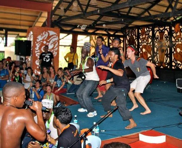 African dancing workshop in Borneo, Malaysia