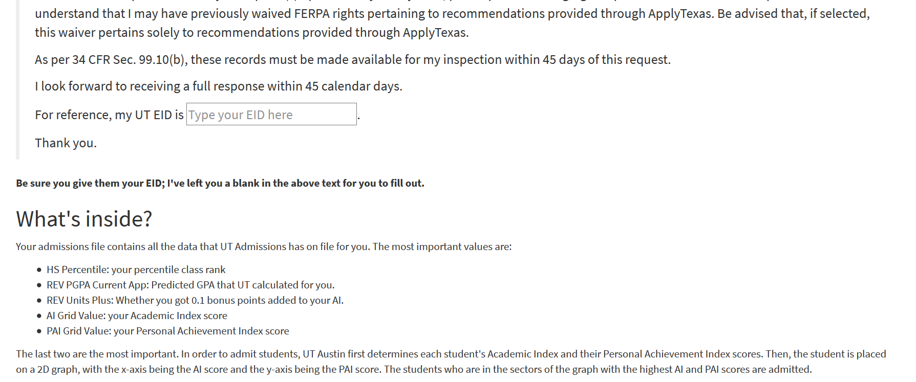 ferpa form ut austin
Open Records Request Your UT-Austin Admissions File — Tex ... ferpa form ut austin
Open Records Request Your UT-Austin Admissions File — Tex ...