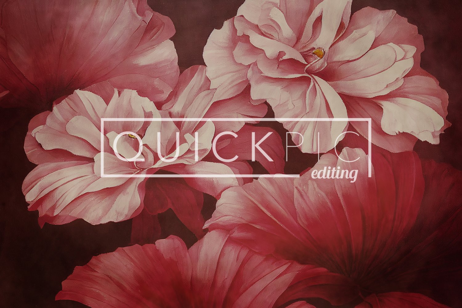 Pink Floral Fine Art Digital Background — Quickpic editing