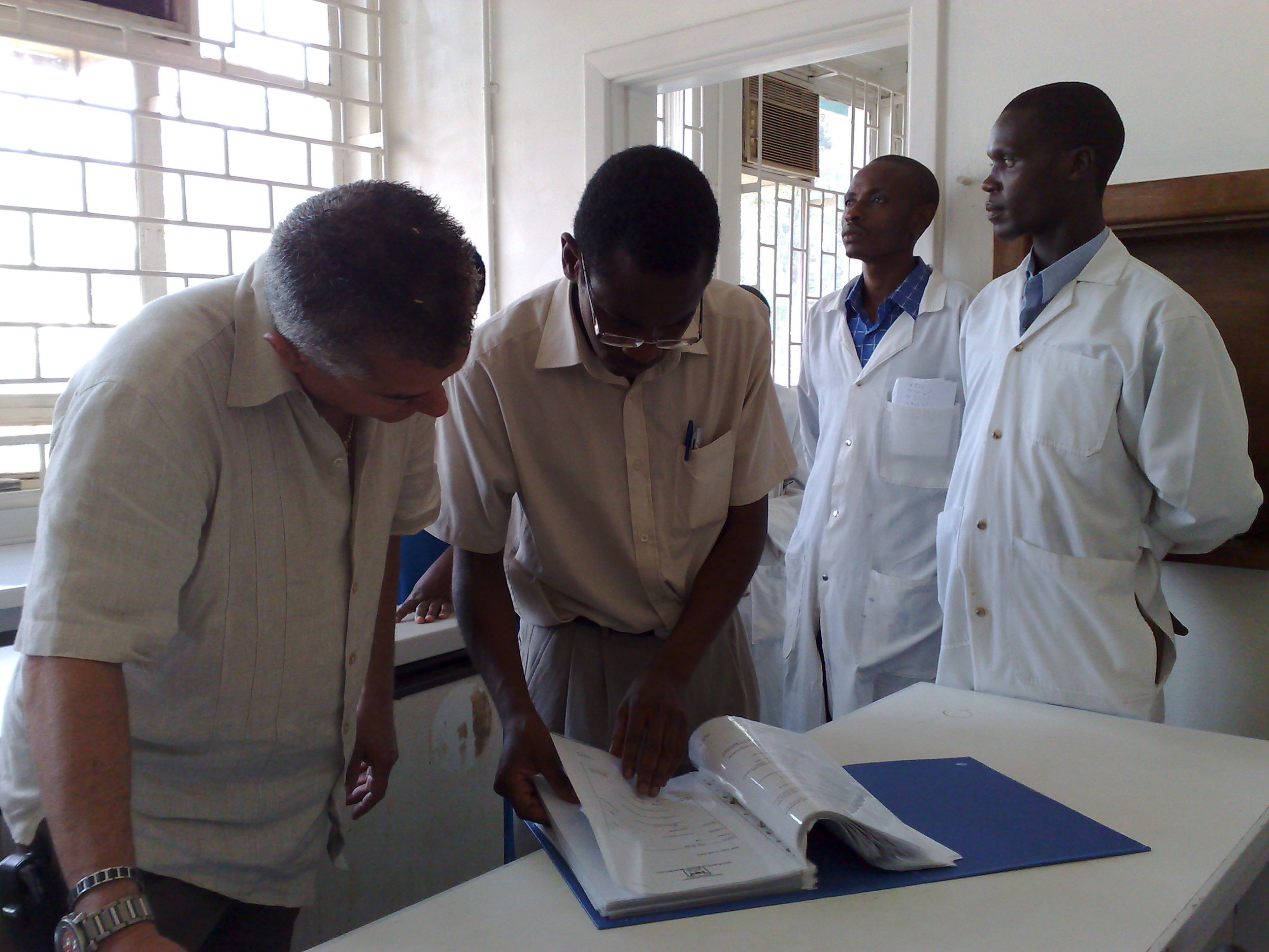 MICROBIOLOGY GRADUATE STUDENTS FROM MAKERERE UNIVERSITY HAVE CARRIED OUT LABORATORY ASSESSMENTS ON 23 HOSPITAL LABORATORIES AROUND UGANDA.