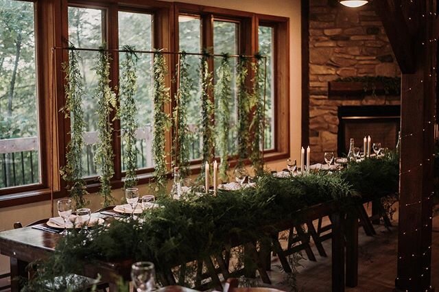 So much plumosa was ordered for these tables ✨ ⠀
⠀
@laurenphoto.ca