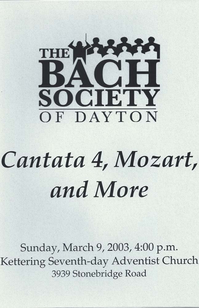 Cantata 4, Mozart, and More