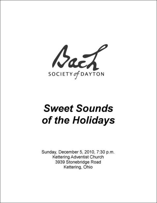 Sweet Sounds of the Holidays 2010