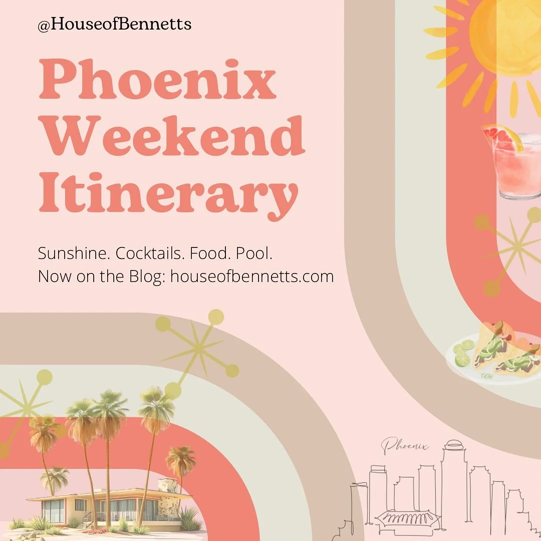 Phoenix for my birthday weekend was everything I hoped it would be. A full breakdown of the itinerary and where we ate, stayed and shopped now on the blog. Link in bio. #houseofbennetts #phoenix #travel #itinerary @riseuptownhotel
