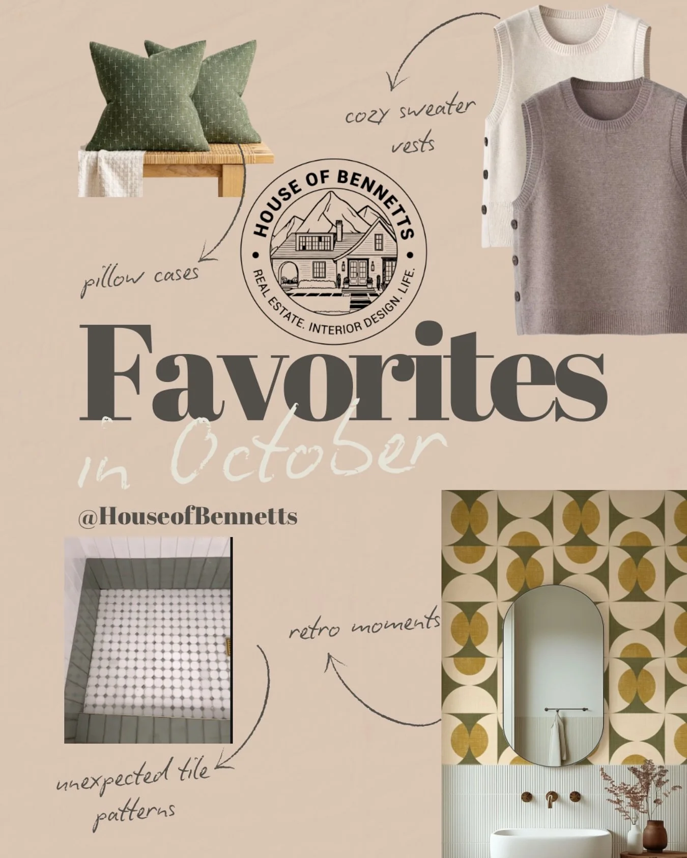 Apparently I&rsquo;m pledging allegiance to sweater vests in this fall season. Linked in stories. #houseofbennetts #fashion #fall #interiordesign #inspo