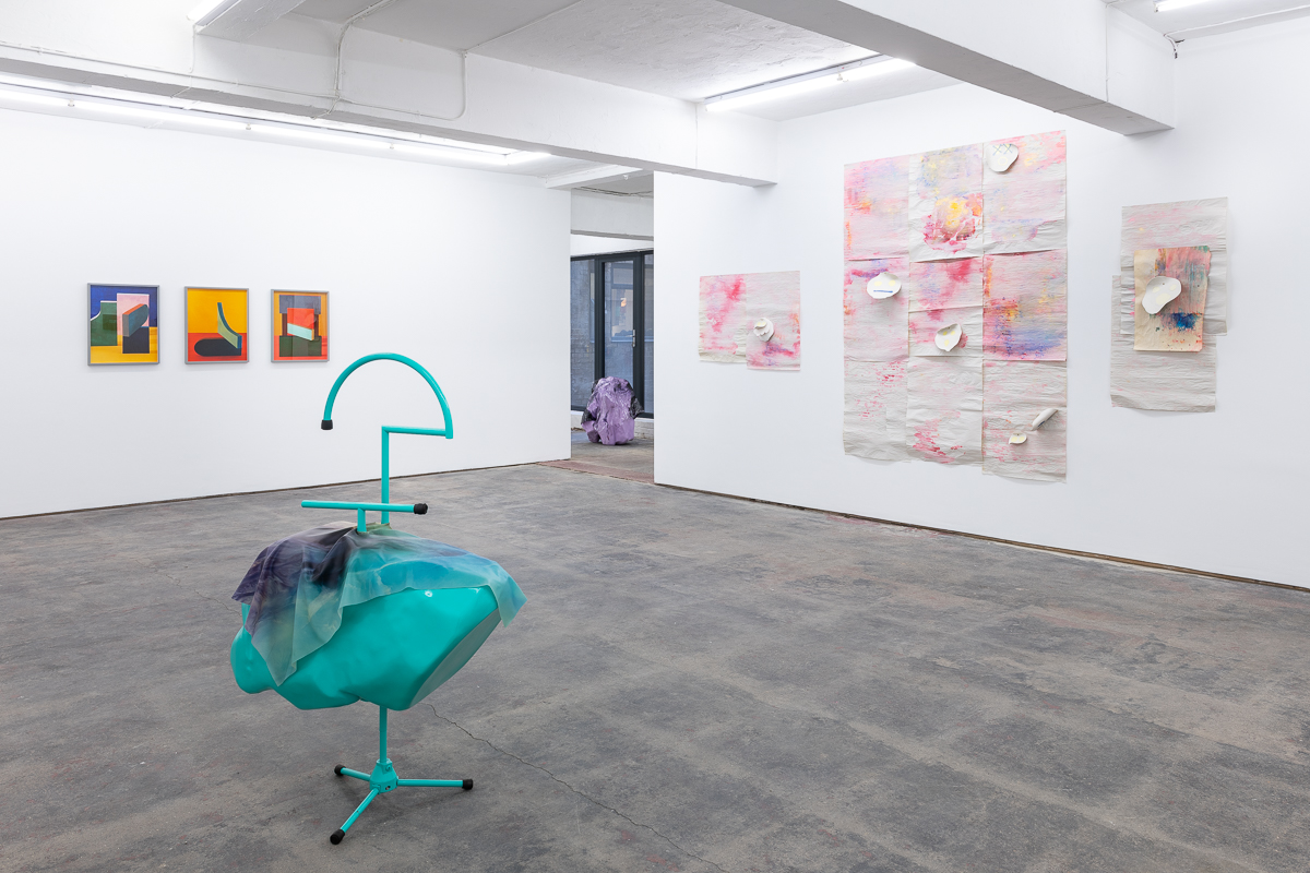Foreground and doorway: Anouk Kruithof, rear left: Erin O’Keefe, left: Hannah Hewetson. Photo by Damian Griffiths.