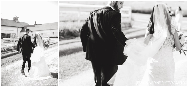 shaker heritage barn wedding photo