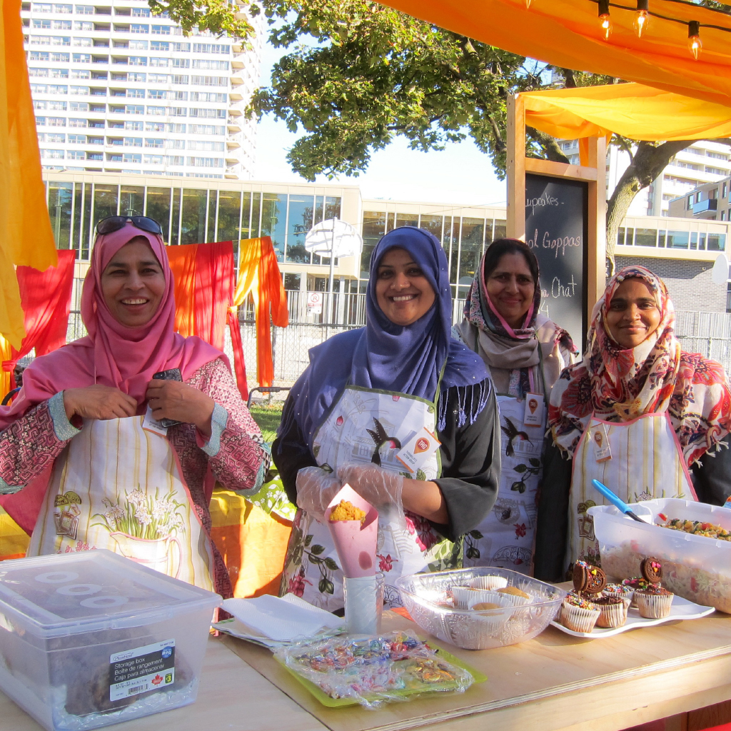  An annual summer harvest festival in RV Burgess Park unifies the surrounding tower community. &nbsp;At the last two festivals, Thorncliffee Action Group, Diasporic Genius and ERA Architects presented the Women’s Cultural Café, which celebrates cultu