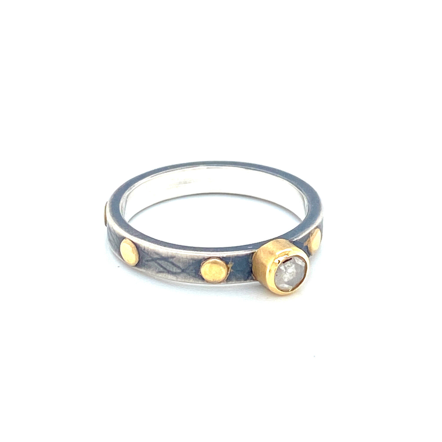 18K and Sterling Silver Stacking Rings — Megan Clark Jewelry Inc.