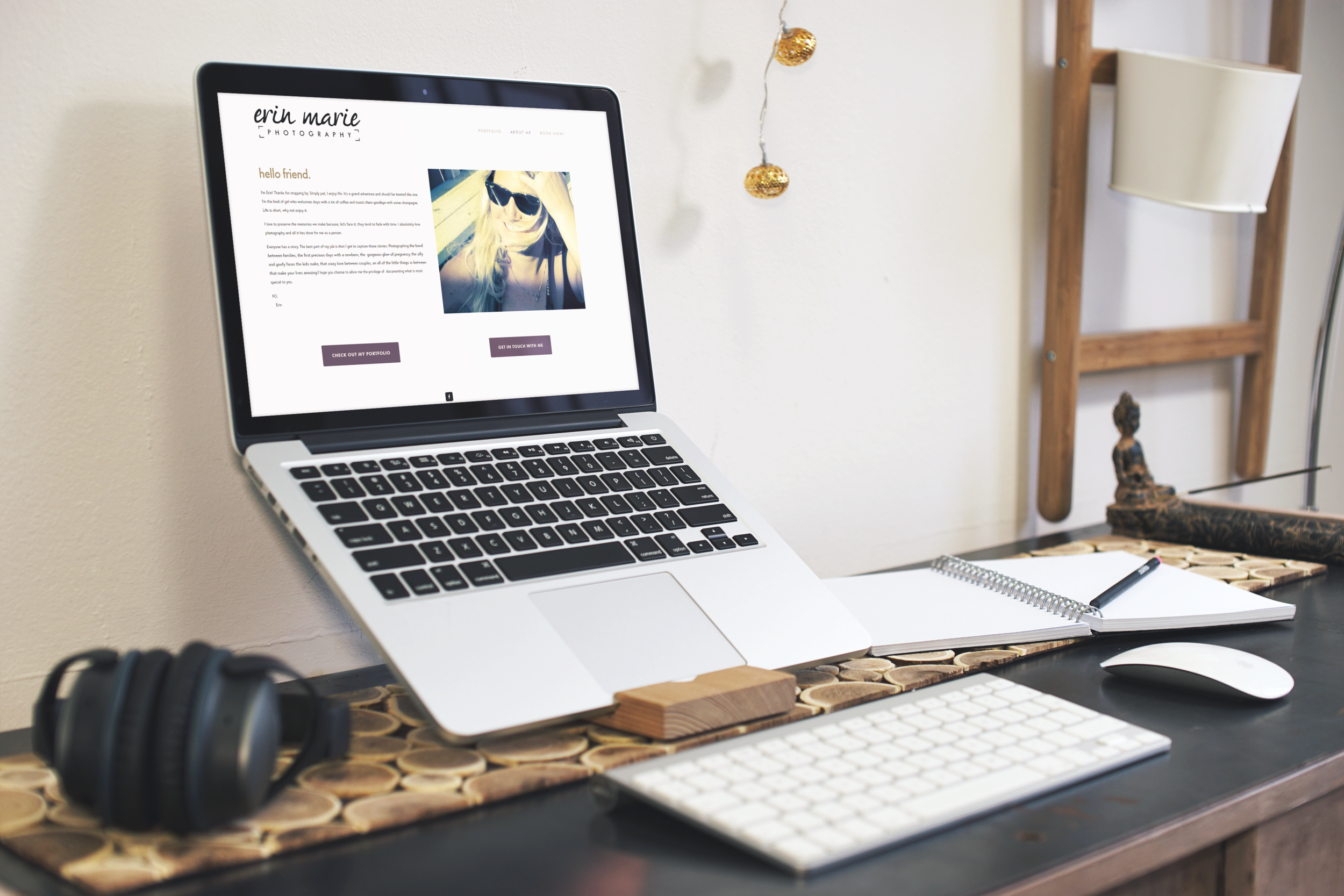 Website Design for Erin Marie Photography