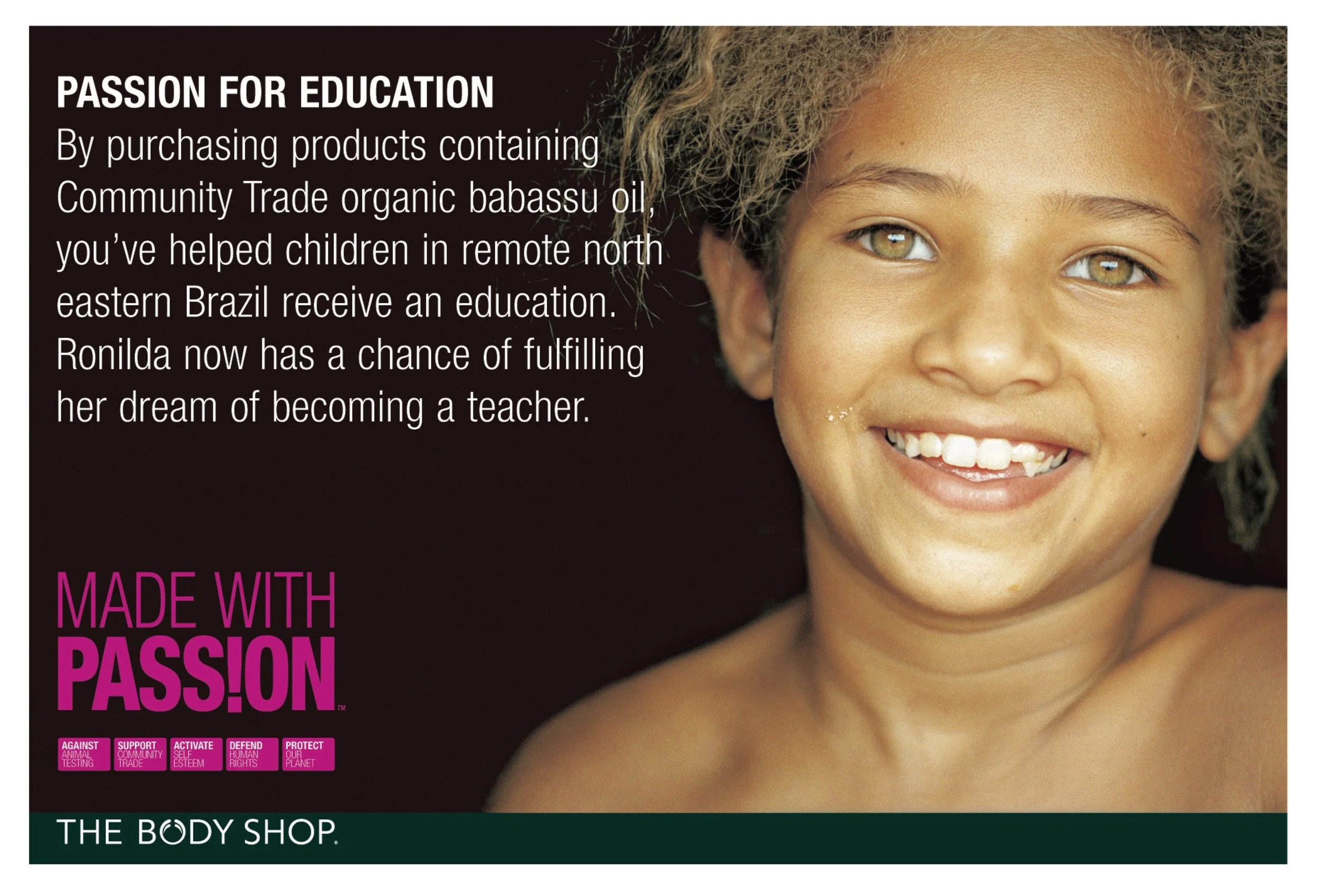 The Body Shop celebrating Community Trade
