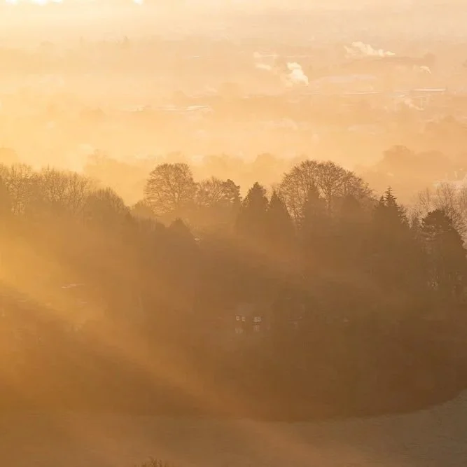 Sunrise on Colley Hill