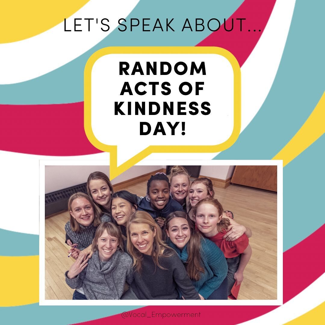 Happy #randomactsofkindnessday 💕 SWIPE to see how you can SPEAK to kindness today!!!
