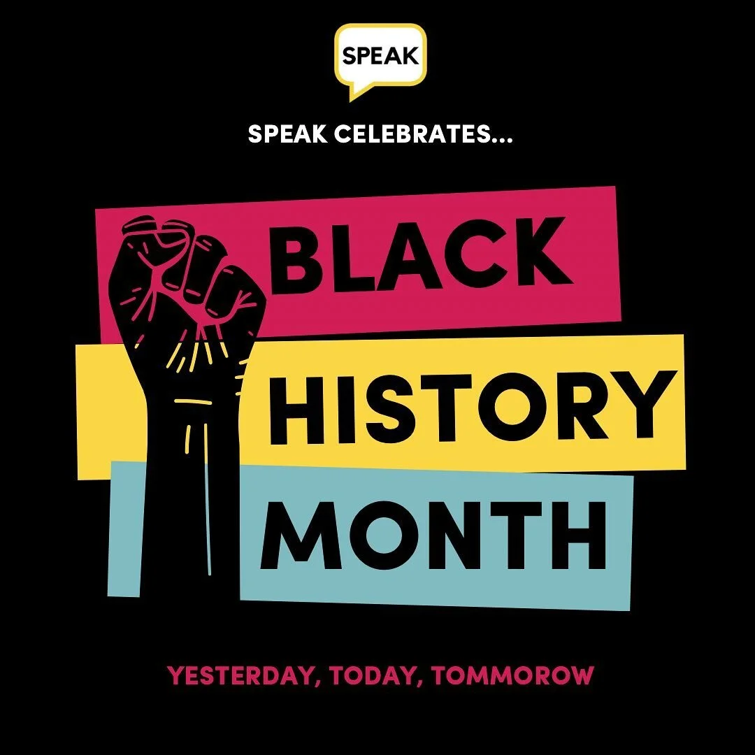 It's Black History Month folx!!! ✊🏿✊🏾✊🏻✊🏽 Swipe to see how you can get involved in SPEAK's celebration of this incredible month! 💕
.
.
.
#blackhistorymonth #blackexcellence #blackliterature #readinglist #blackhistory #womensupportingwomen