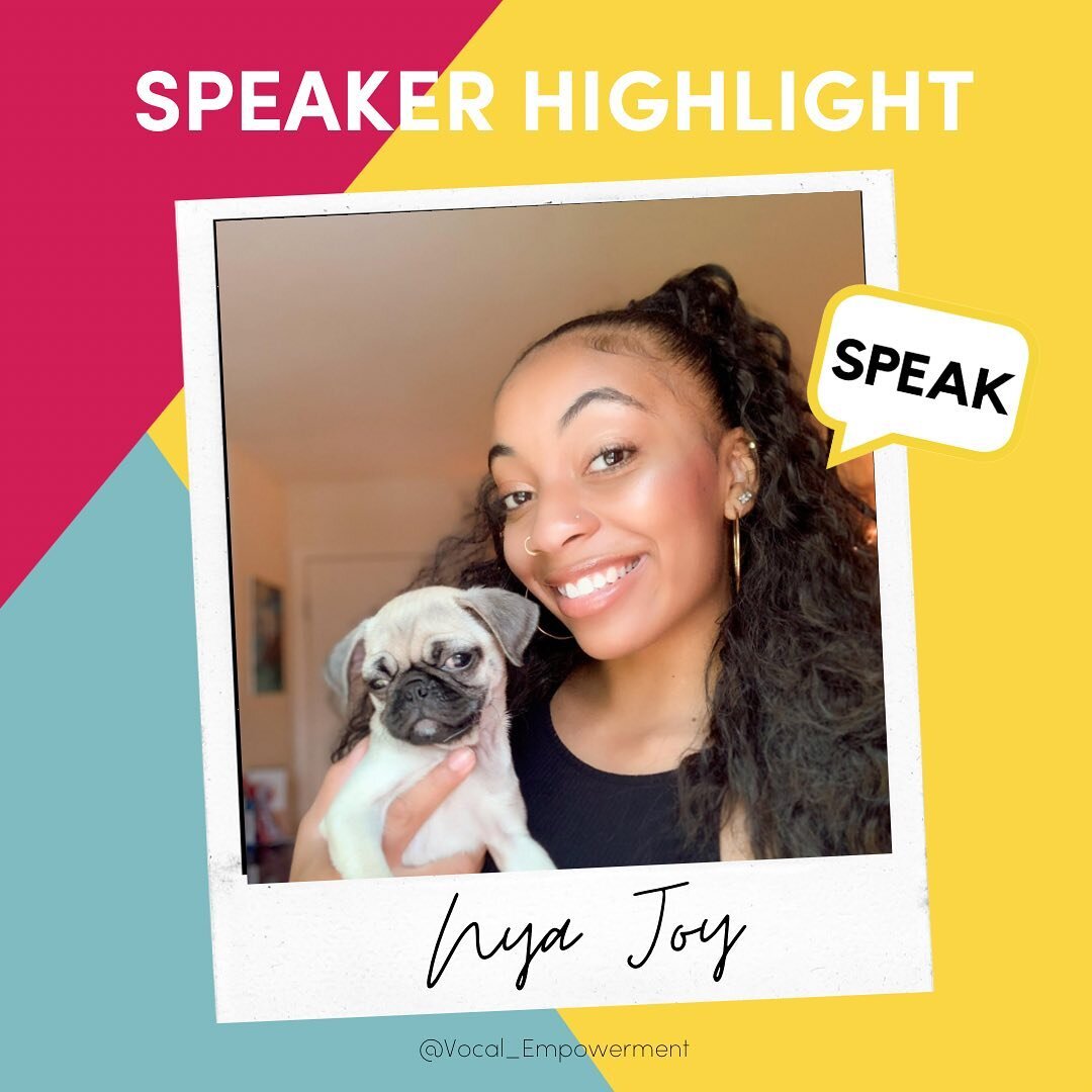 Happy Monday SPEAK Squad! We are back with our SPEAKer Highlights!!! Check out one of our newest members.. @nyajoys !🌼🌸🌼
.
.
.

#speakerhighlight #vocal_empowerment #SPEAK #tiktok #dancer #womeninpower #womenruntheworld