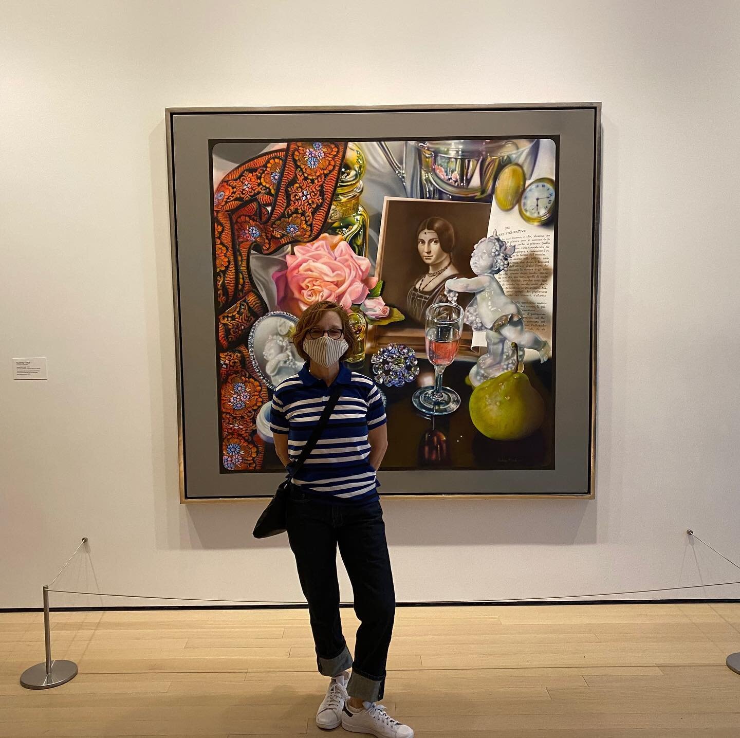 Happy to see my painting
Leonardo&rsquo;s Lady (1974)
Now on view at @themuseumofmodernart 
Acquired by the museum in 1975!
Seen here with the wonderful Rachel Reichman, one of the producers and creators @audreyflackfilm 

#museumofmodernart #nycart 