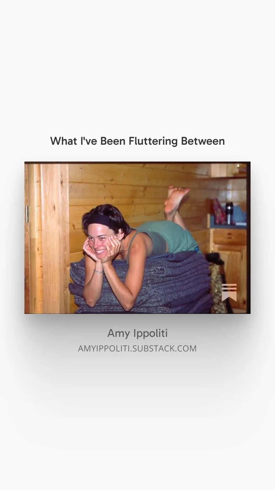What I've Been Fluttering Between