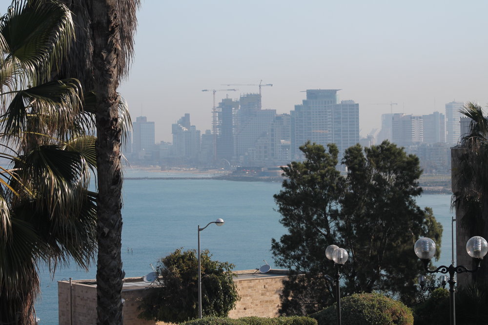 Looking from Jaffa back to Tel Aviv.