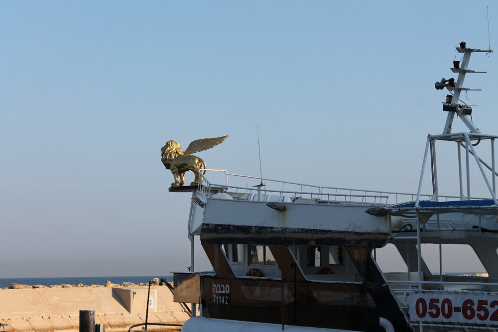 The harbor in Jaffa.