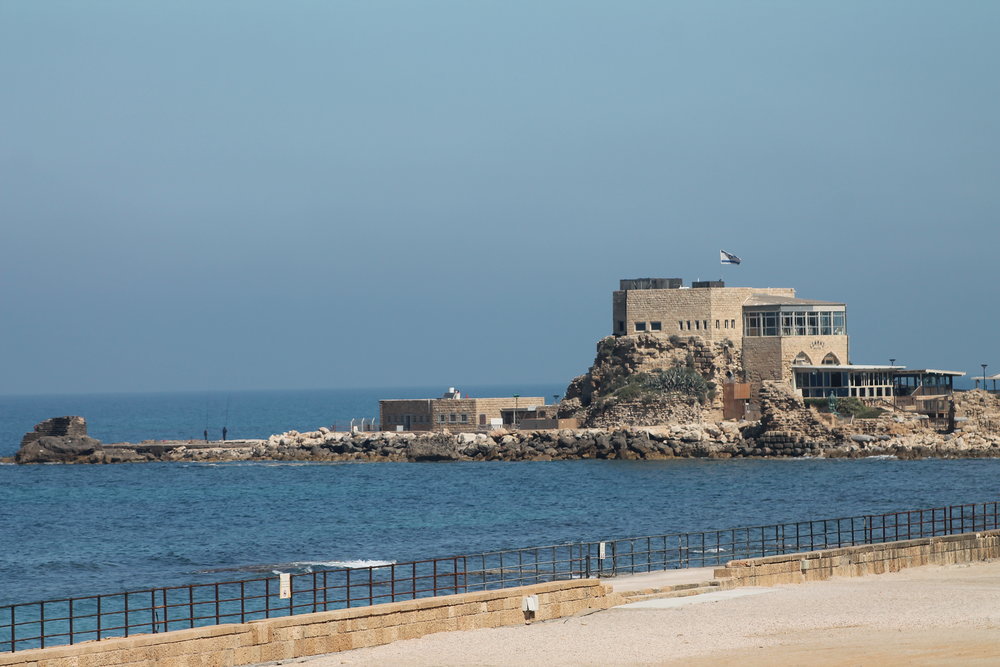 Caesarea Maritima, the ancient port built by Herod the Great as a grand place to enter the land.