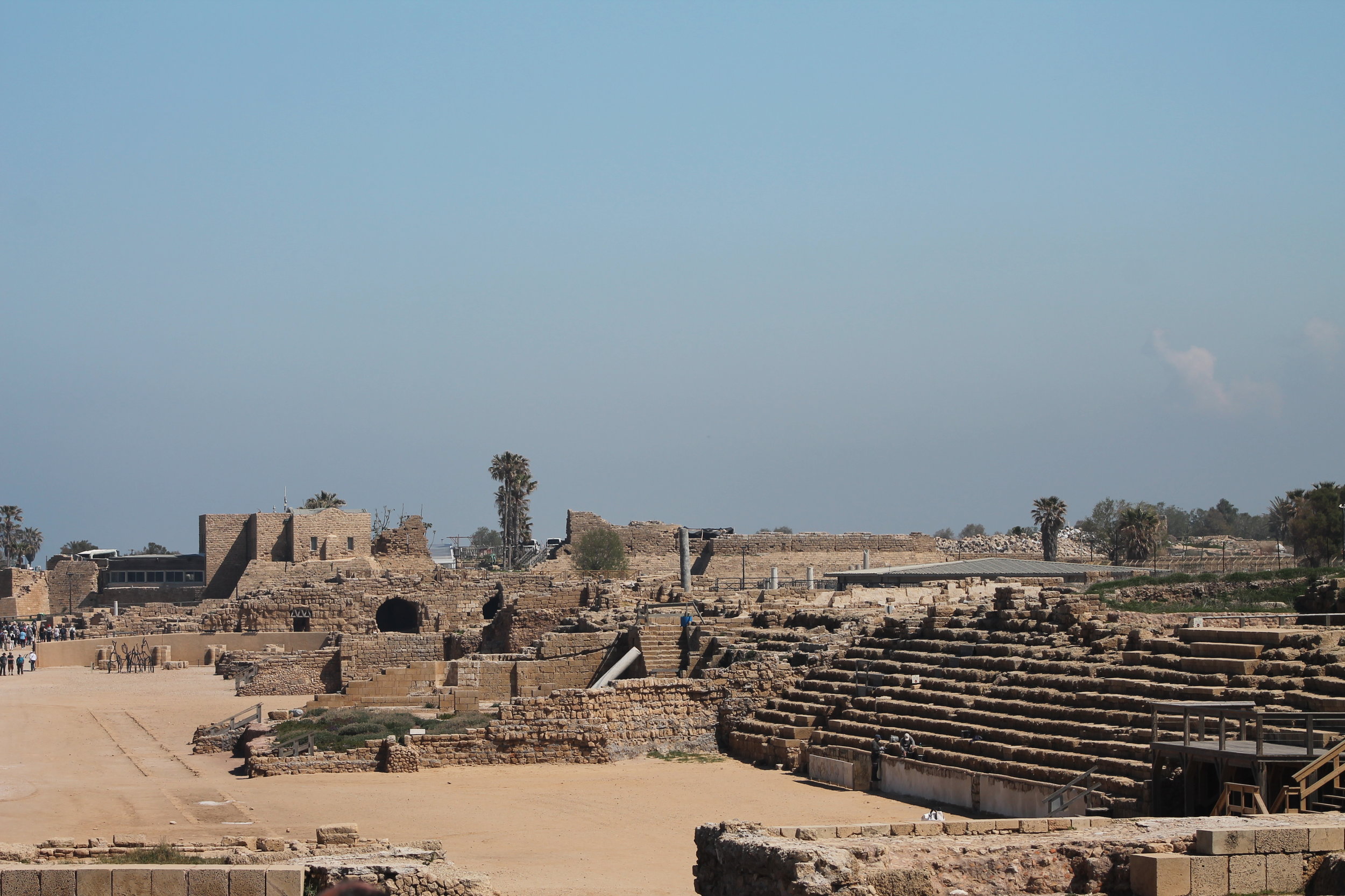 Caesarea Maritima, the ancient port built by Herod the Great as a grand place to enter the land.