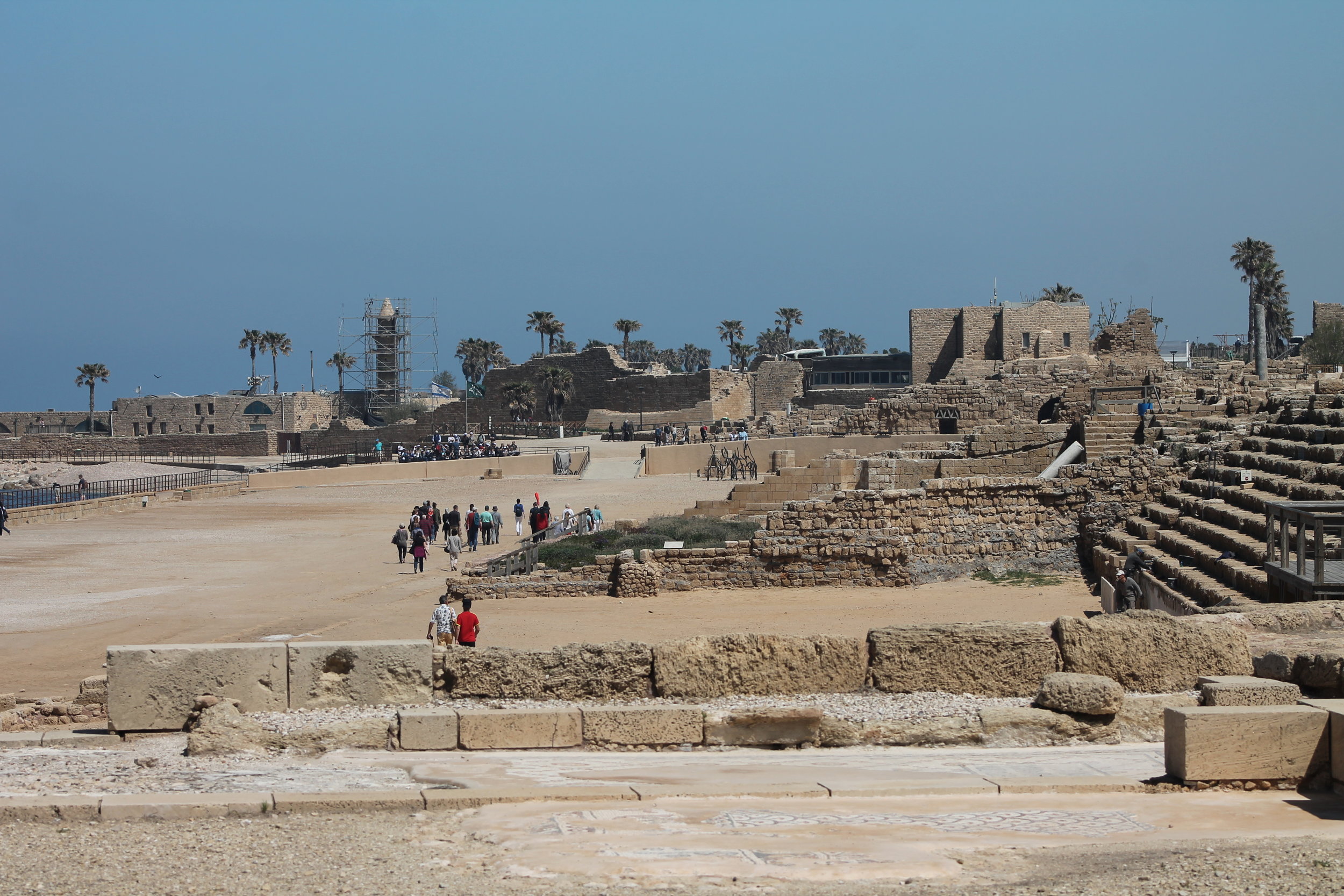Herod's hippodrome for bloodsport at Caesarea Maritima.