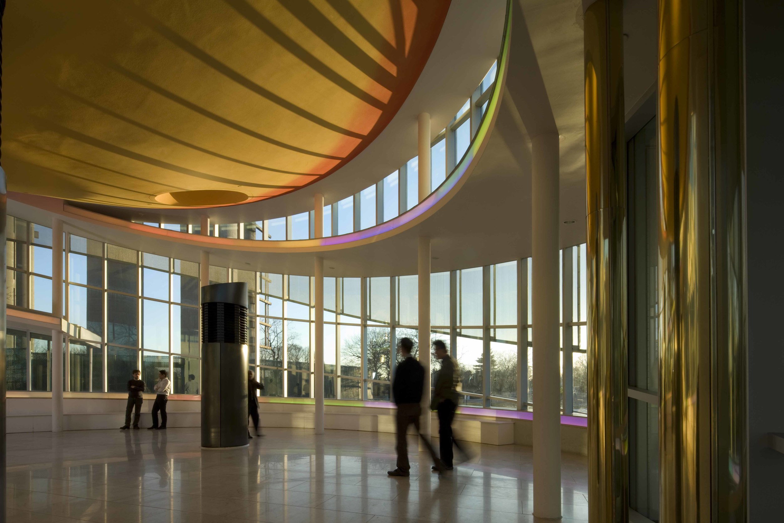  Interior view of oculus skylight &amp; air tree 