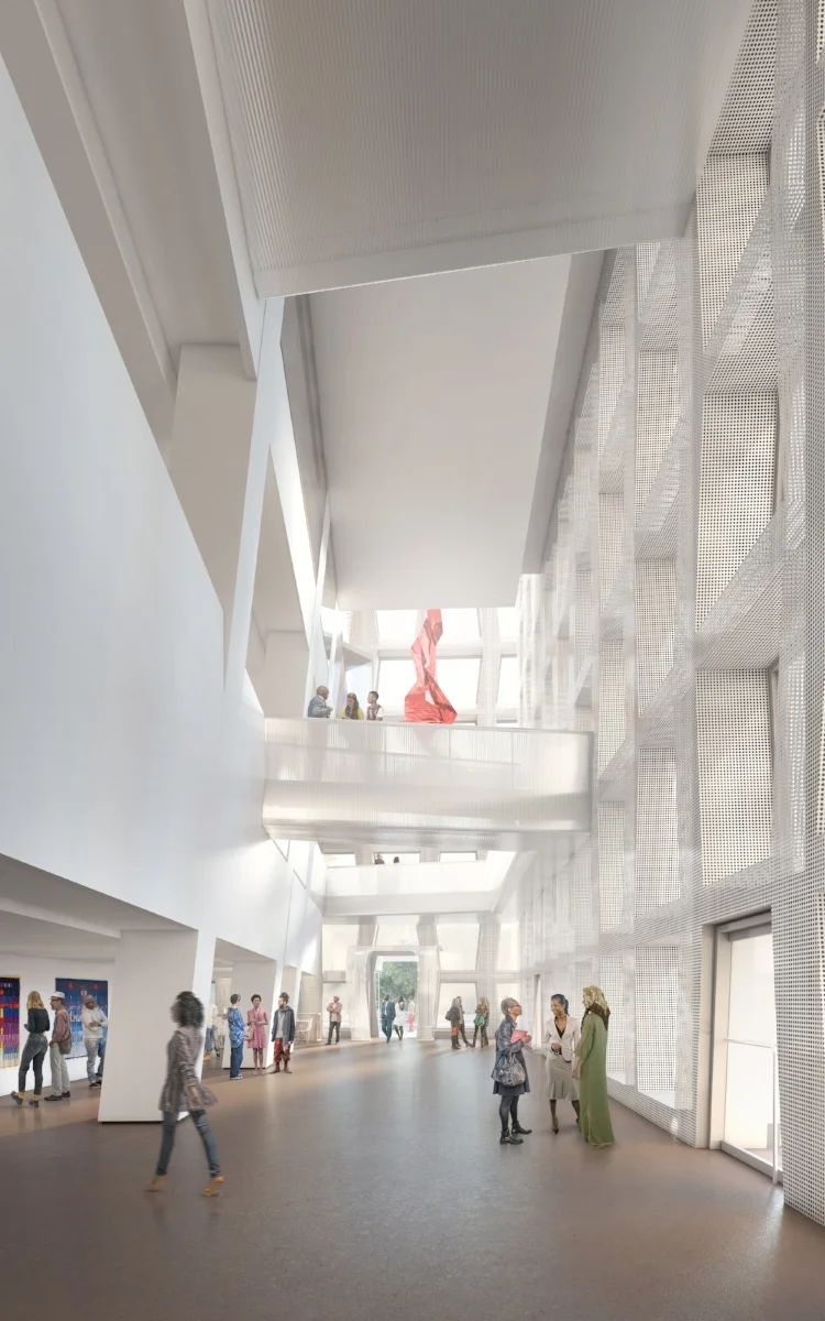 The Africa Center Atrium, rendering by Cicada Design