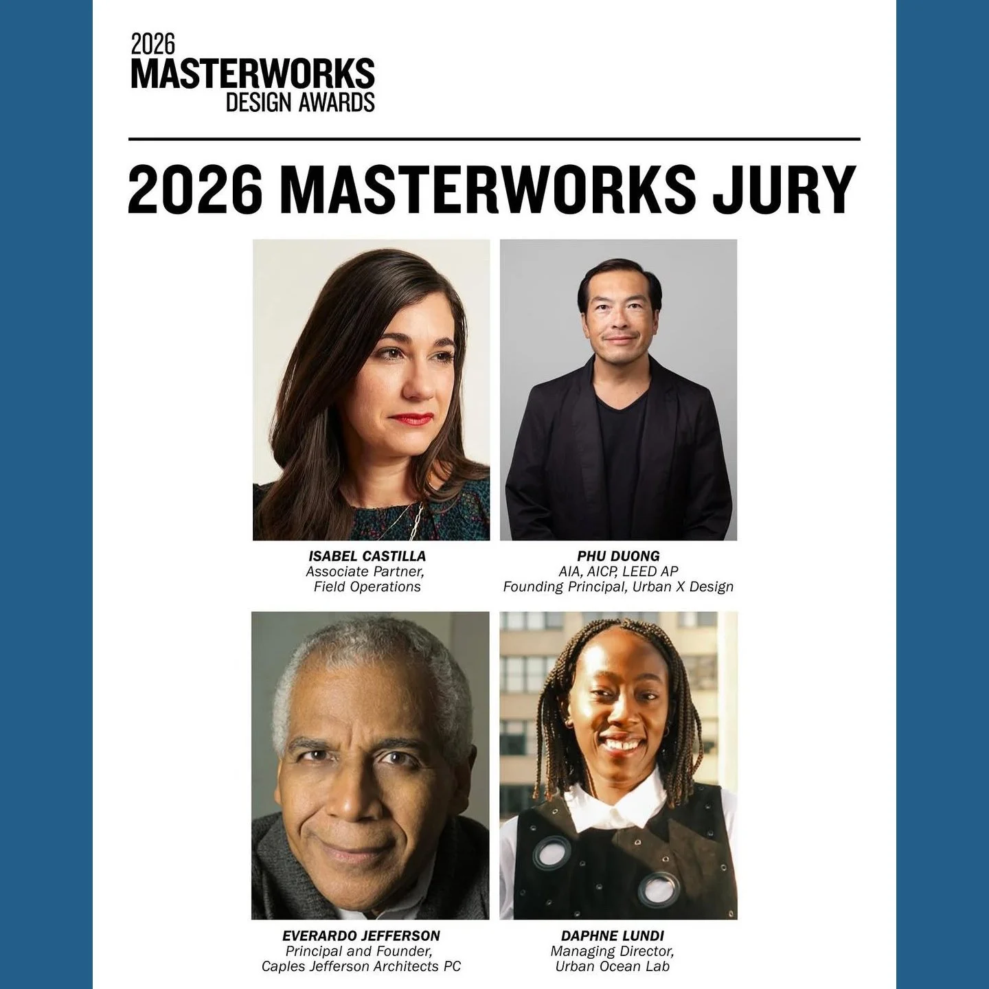 Co-Principal Everardo Jefferson Selected for MASterworks Awards Jury