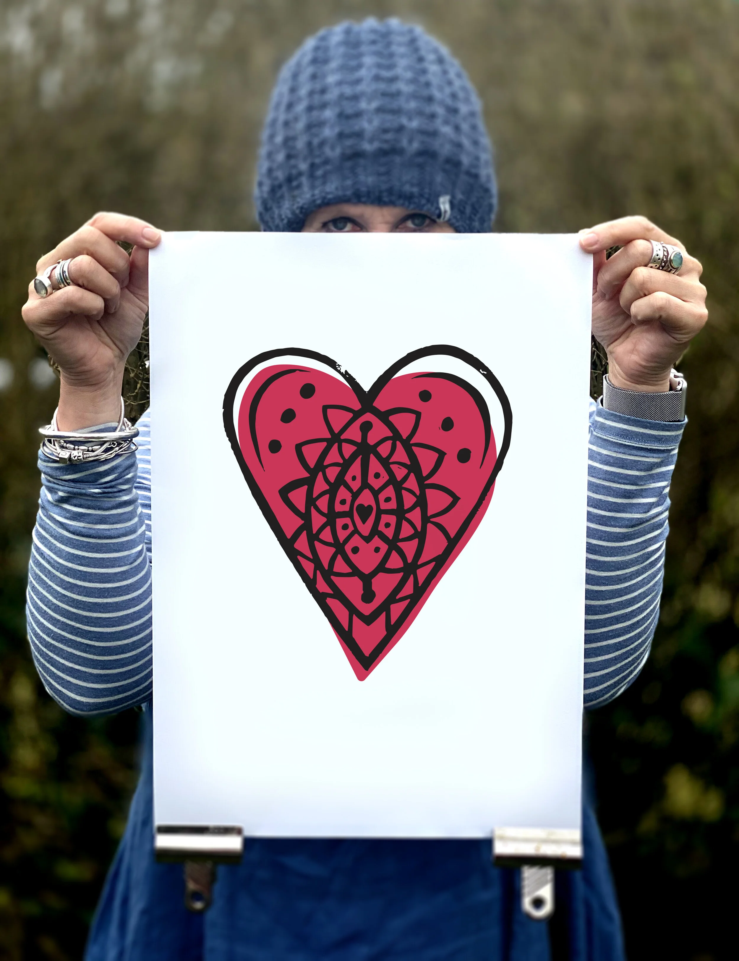 DIGITAL DOWNLOAD; HEART MANDALA