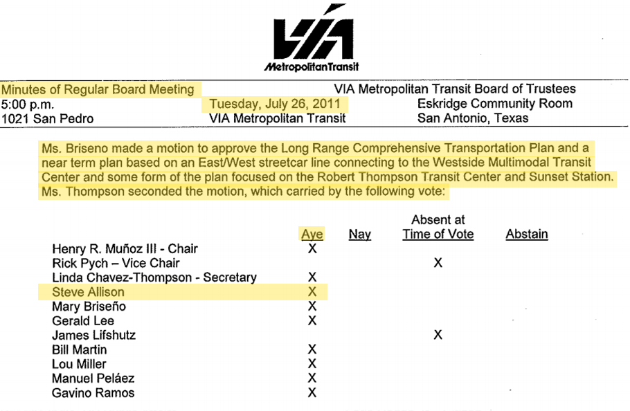Agenda Item 5: Long Range Comprehensive Transportation Plan (LRCTP) "Smartway SA" - for discussion and possible action related to the LRCTP to include identification and implementation of high capacity transit options under the plan.