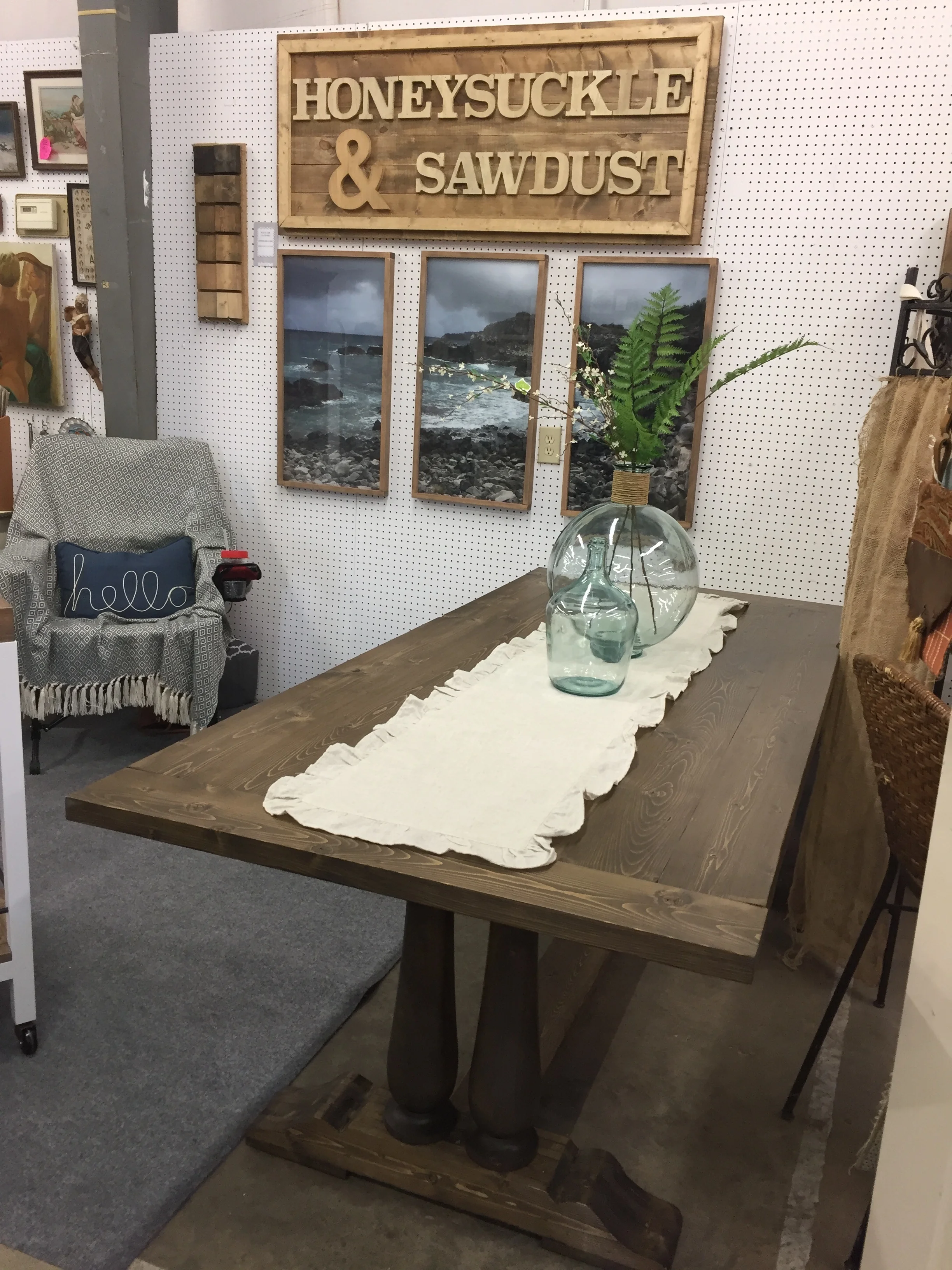 Double Spindle Trestle Dining Table.JPG