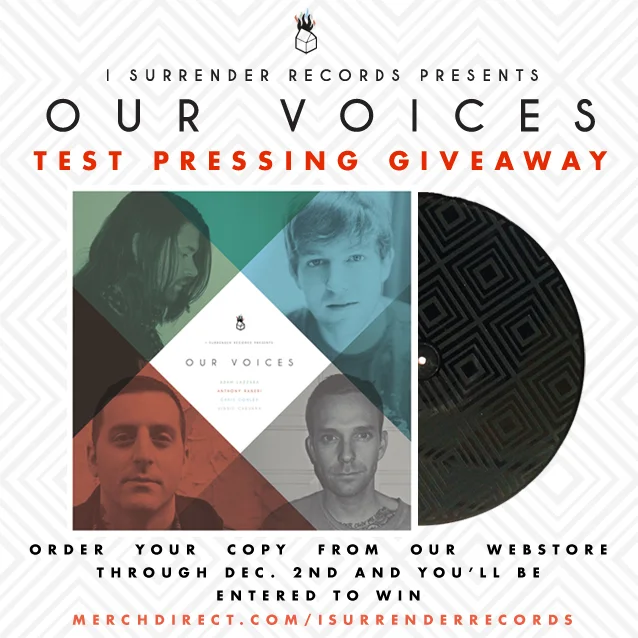 Guess what?! We’re giving away an ‘Our Voices’ test pressing (only 10 were made!!). If you order a copy from our webstore , you’ll automatically be entered to win. Don’t worry if you pre-ordered from there so far you’ll be entered. We’ll pick a winner randomly on Dec. 3rd, good luck! p.s. t-minus 5 days until the record is released in stores and online. check back tomorrow for something special ;)