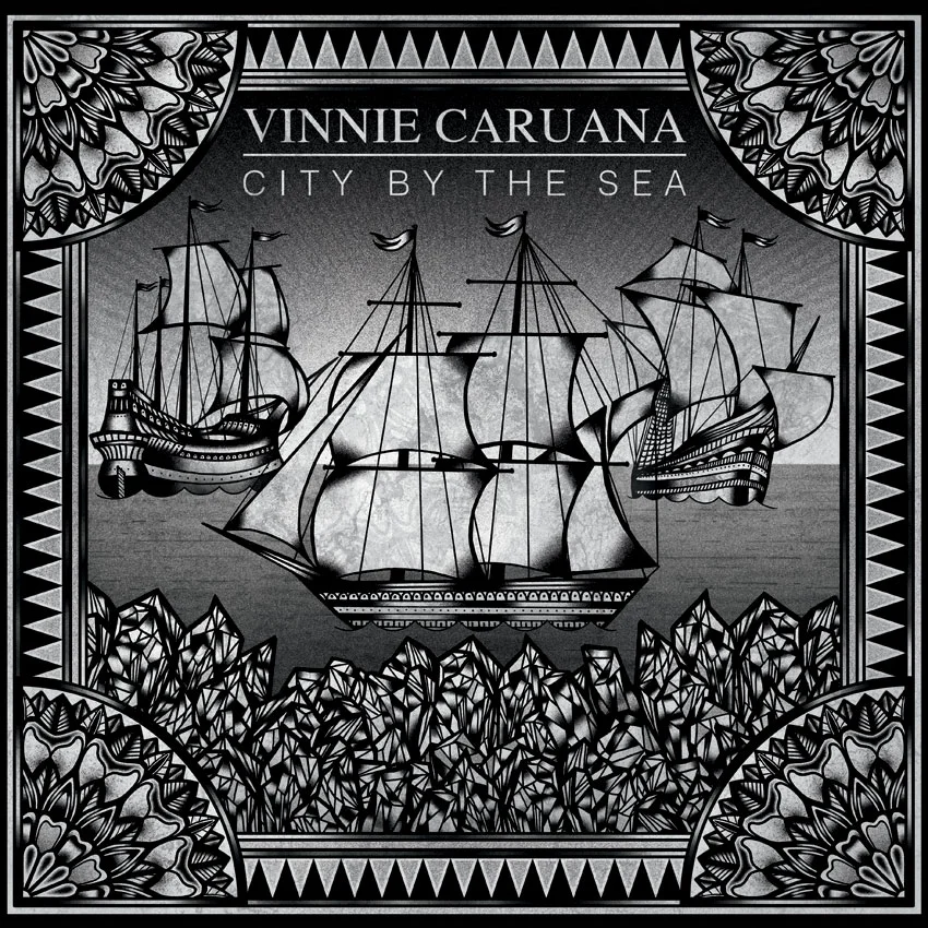 Today is the day! The new Vinnie Caruana EP “City By The Sea” is out. Download it on iTunes for only $4.99, or get the shirt/cd bundle from our webstore . You can also pick up a copy on CD or vinyl at any of the upcoming Acoustic Basement shows. Just hit up Vinnie’s merch!
