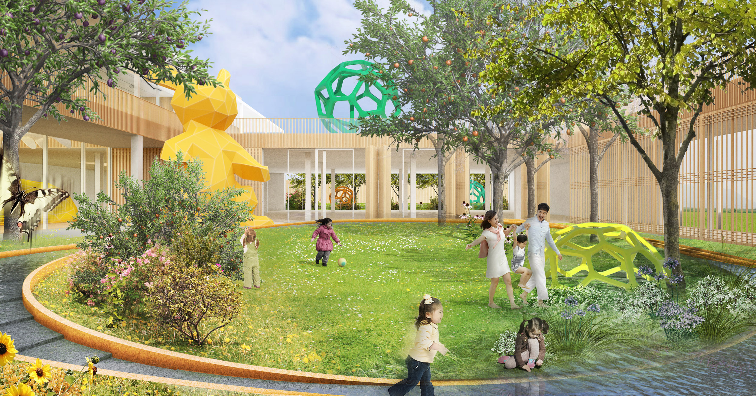 Children's Museum exhibition courtyard