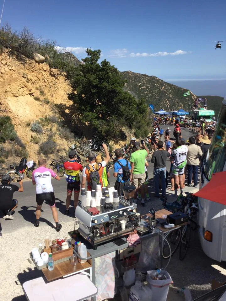 A Coffee Cart on Top of Gibraltar Mountain