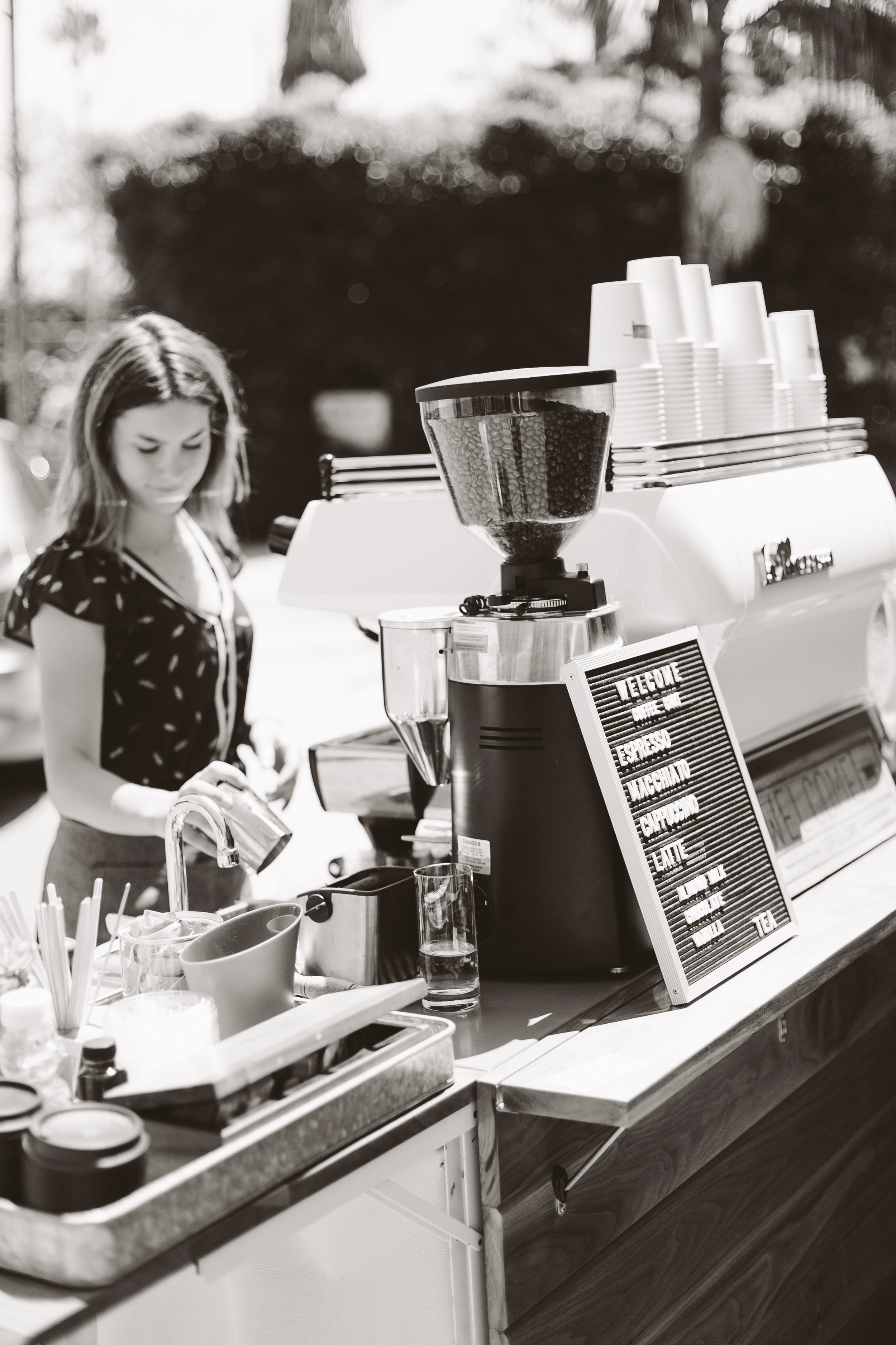 LVHarrods Mobile Coffee Barista Service. Stylish & Covid-safe too