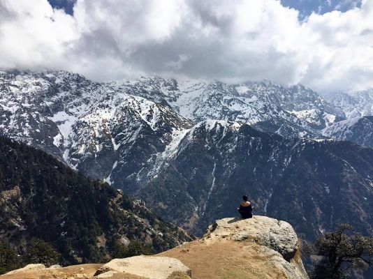 atop triund, soaking in the magic of the himalayas