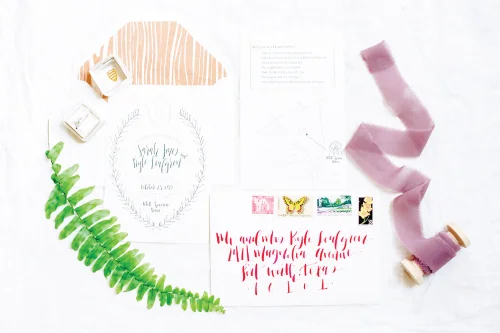 White Sparrow Barn Custom Wedding Invitations and Calligraphy