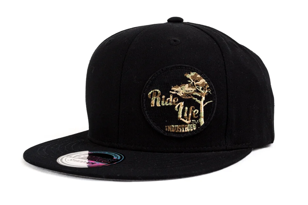 OG Round Camo Black Flatbill