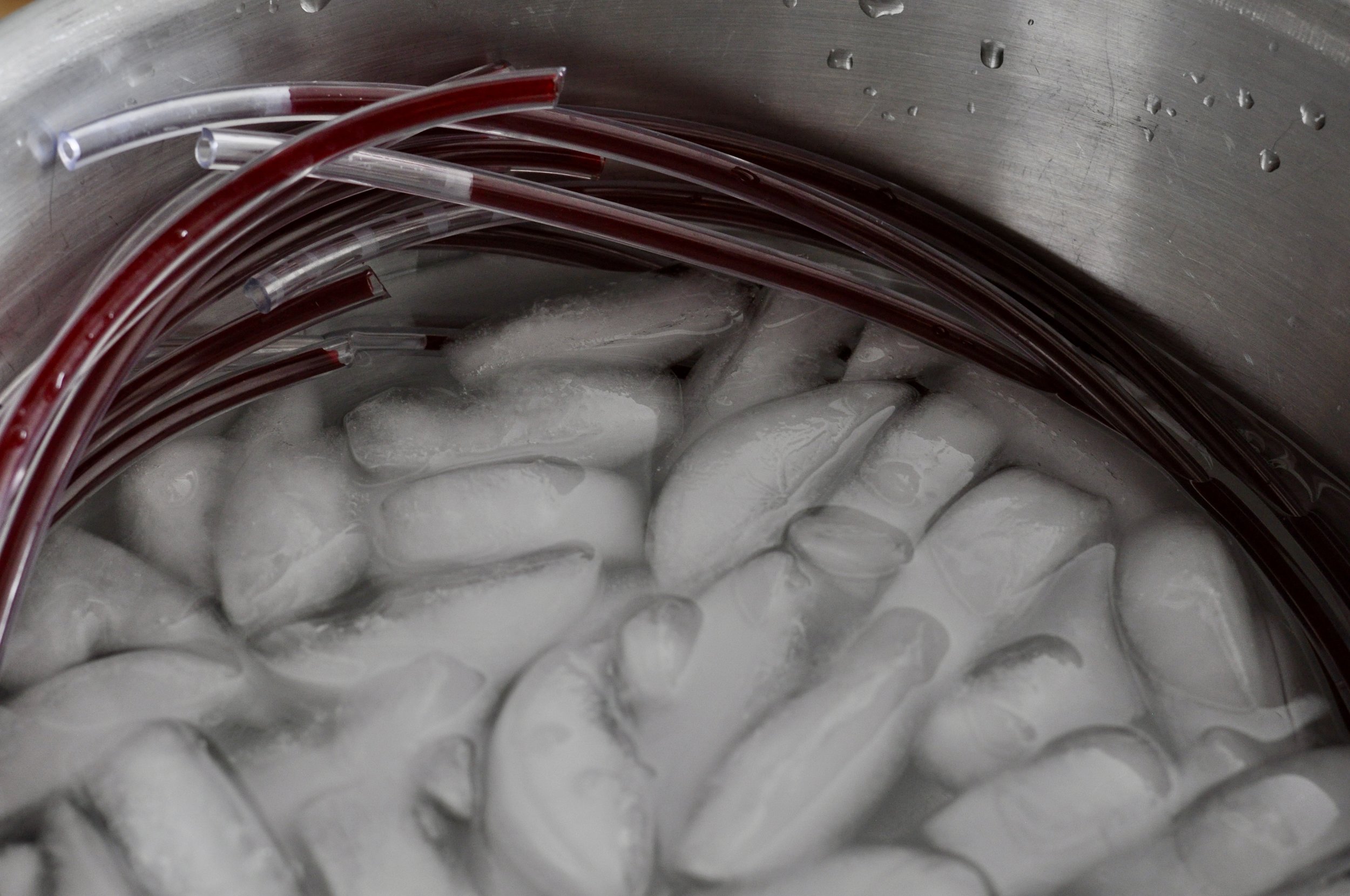 It looks like a science experiment, but it's just cooking
